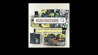 Customized Perfume Packaging Boxes And Paper Sticker Labels by SUN NATURE