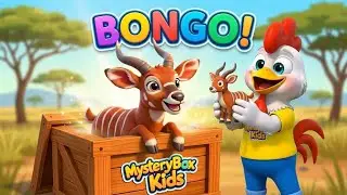 Mystery Box Kids: Learn Animal Name &mdash; Cute Bongo Reveal! African Animal Surprise