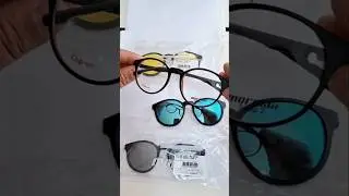 Oculos redondo com 4 clipons Mormaii
