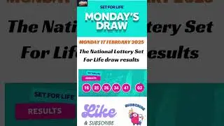 The National Lottery Set For Life Live draw results from Monday 17 February 2025 | tonight's