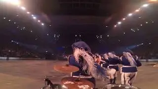 Lucerne Marching Band at Berlin Tattoo 2018 - Drummers View