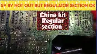 China tv kit standby problem repair.  China colour TV regulator section repair 