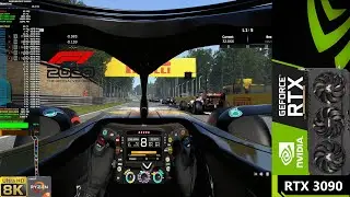 F1 2020 Ultra Settings 8K DLSS Cockpit View | RTX 3090 | Ryzen 9 3950X OC