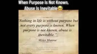 When Purpose Is Not Known, Abuse Is Inevitable