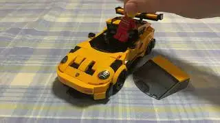Porsche but made of Lego 