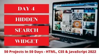 JavaScript Tutorial for Beginners #4 -- Hidden Search Widget