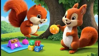 The Squirrel Who Slept Through Noon | Funny Nursery Rhyme and Educational Song for Kids, Toddlers