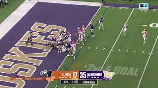 Jordan Anderson Punches into the End Zone vs. Washington | Illinois Football