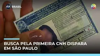 Alta procura pela primeira CNH causa filas e atrasos em São Paulo | #SBTBrasil