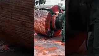 Extreme heat cutting through a massive steel rotor-Why Work Hard When Machines and tools Work Smart?