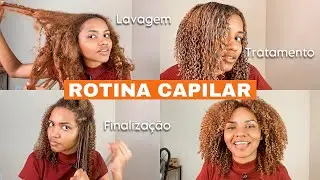 DA LAVAGEM A FINALIZAÇÃO | ROTINA CAPILAR COMPLETA CABELO CRESPO