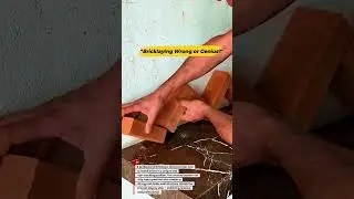 Pro Bricklayer Installs Bricks in a Unique Pattern &mdash; Surprisingly Strong Build