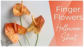 Wafer Paper Halloween Flower Ideas ⎸Spooky Cake Flowers ⎸#Shorts #YoutubeShorts