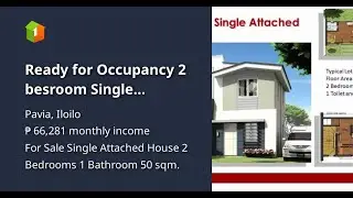 Ready for Occupancy 2 besroom Single Detached House for sale in Pavia Iloilo