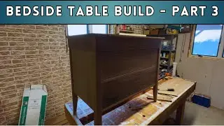 Part 3 - Walnut Bedside Table Build - Drawer Face Balancing and Concealed Drawer Compartment!