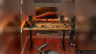 Standing Desk with Keyboard Tray, 48 x 24 Inch Adjustable Height Sit Stand Desk with Memory Presets