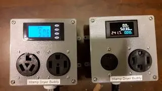 Original Blue kWh meter vs new 4 color kWh meter - demo by BSA Electronics