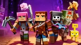 petualangan melawan monster #minecraft #animasi#kartun