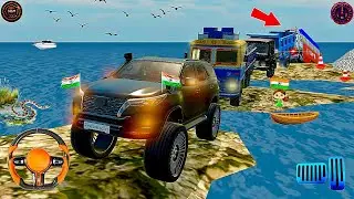 Indian Truck Stuck in Sea| Fortuner Rescued the Truck🔥#truck #fortuner #truckgames #simulator#games 