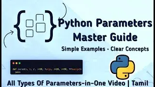 Types of parameters in python tamil