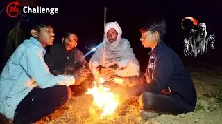 24 Hour Challenge In Haunted Palace 😧 in  Village | 