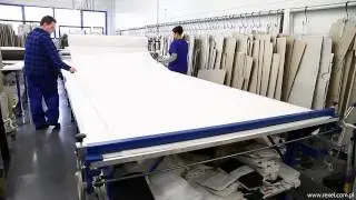 Fabric spreading machine UL-3 in ZAPAROH factory
