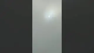 The sun in the fog 😯 | Panama ➡️ Alabama