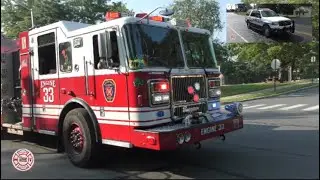 Hazardville Fire Department Engine 33 responding + Enfield EMS Supervisor Car!