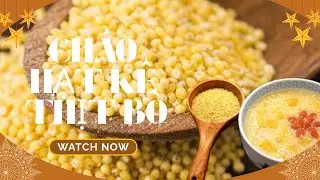 Cháo Hạt Kê Thịt Bò Bỗ Dưỡng | Millet porridge with beef
