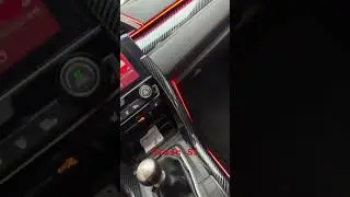 Jushope Interior Car LED Strip Lights From Amazon in a 2018 Honda Civic Si Coupe #civic #honda #car
