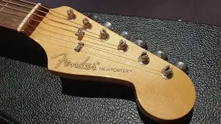 Fender Newporter Acoustic Guitar USA New Hartford, Connecticut Custom Shop 1 of 150 Mahogany Video