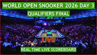 World Open Snooker 2026 Qualifiers Live Scores | Today Qualification Final, Day 3 Matches