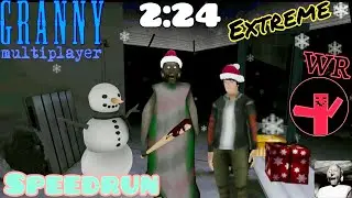 Granny Multiplayer - Speedrun, Extreme with Christmas feeling (