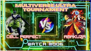 MULTIVERSE ULTRA TOURNAMENT PERFECT CELL VS AMAKUZA #mugen #games #arcade