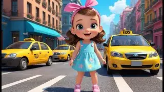 Taxi City Ride | Nursery Rhyme Song for Kids | Baby Learning Songs