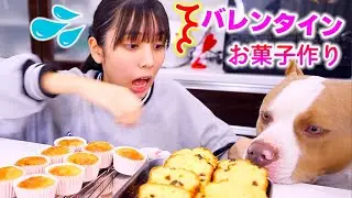 バレンタイン本命お菓子を手作り♡バタバタ大忙し！ロッキーにも❣️【バレンタイン♡】