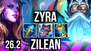 ZYRA & Caitlyn vs ZILEAN & Varus (SUP) | 5k gold comeback | EUW Master | 26.2