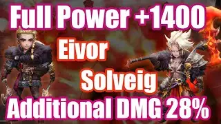 Full Power +1400 & Additional DMG 28% Eivor / Solveig Debut😛😛😛【Summoners War RTA】