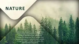 I Created a Stunning Nature Title Slide in PowerPoint (2025 Design)