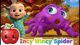 Incy Wincy Spider (Itsy Bitsy Spider) Climbs to the Moon 🌙 Bedtime Lullaby | Animated Nursery Rhymes