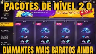PACOTES DE N&Iacute;VEL 2.0 CHEGANDO NA NOVA ATUALIZA&Ccedil;&Atilde;O DO FREE FIRE EM 2026?-DIAMANTES BARATOS!!