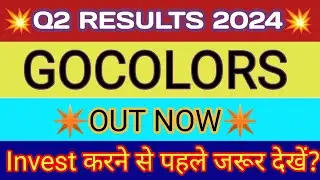 Go Colors Q2 Results 2023 🔴 Go Colors Result 🔴 Go Colors Share News 🔴 Go Fashion Share News