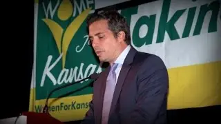 Greg Orman at the Taking Back Kansas convention