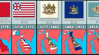 Evolution of Delaware's Flag and Territory