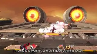 Horizontal Recovery Donkey Kong holding Stat Boost below Punishment Magicant | Brawl