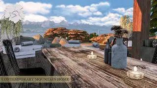CONTEMPORARY MOUNTAIN HOME | SIMS 4 CC SPEED BUILD | DOWNLOAD LINK (TRAY+CC)