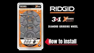 How-to-install: RIDGID XChange Grit Diamond Grinding Wheel