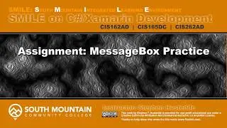 C#/Xamarin Cohort 01W - MessageBox Practice