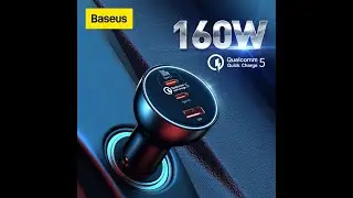 160w Fast Car Charger for Laptops and Mobiles