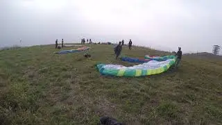 Paragliding in Vagamon, Kerala, India (top landing)